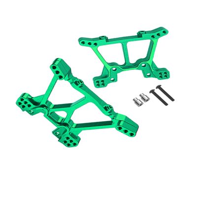 RCMYou Aluminum Front Rear Shock Tower Shock Mounts Upgrades Part for 1/10 Slash 4x4 VXL/Stampede 4x4 VXL,Replaces 6838 6839,Green