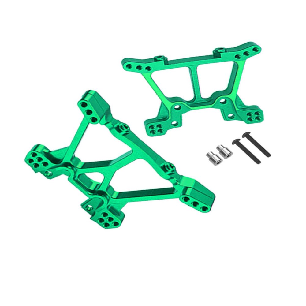 RCMYou Aluminum Front Rear Shock Tower Shock Mounts Upgrades Part for 1/10 Slash 4x4 VXL/Stampede 4x4 VXL,Replaces 6838 6839,Green
