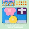 Math Busy Board, Felt Board Finger Numbers Counting Toy Felt Classic Counting Tool for Toddler Children Kids view 3