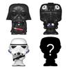 Funko Bitty POP! Star Wars - Darth Vader, 4-Pack - Darth Vader, TIE Fighter Pilot, Stormtrooper and A Surprise Mystery Mini Figure - 0.9 Inch (2.2 Cm) Collectable - Stackable Display Shelf Included view 2