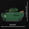 COBI Company of Heroes 3 Churchill Mk. III Tank Building Set, 654 Pieces view 3
