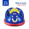 Sonic The Hedgehog Bumper Car for Kids, 2 Speed Electric Vehicle, Toddler Bumper Car with Remote Control and 360 Degree Turning, 6V Motor, LED Lights, Gifts for Toddlers, Large view 2