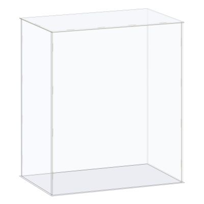 MECCANIXITY Acrylic Display Case Box Clear Dustproof Protection Showcase 16.1x6.3x16.1 Inch for Collectibles Display