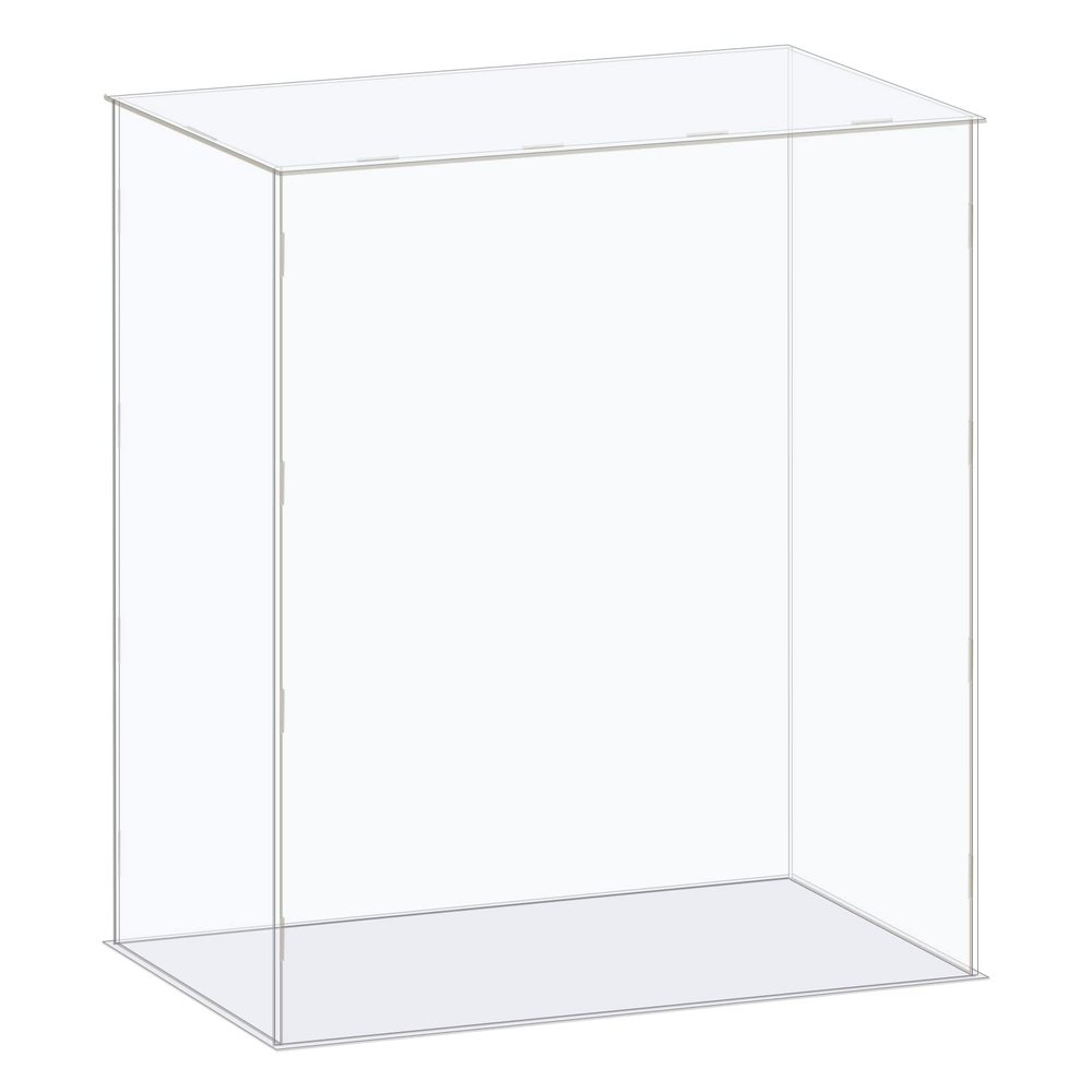 MECCANIXITY Acrylic Display Case Box Clear Dustproof Protection Showcase 16.1x6.3x16.1 Inch for Collectibles Display