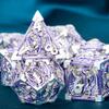 ARUOHHA Hollow DND Metal Dice Set Purple Dragons D and D Dice, RPG Role Playing Games Dungeons Polyhedral Dice with Gift Box D20 D12 D10 D8 D6 D4 view 2