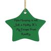 Hula Hooping for Friends, Hula Hooping is not Just a Hobby. It's My Escape from Reality., Beautiful Hula Hooping Star Ornament, from view 1