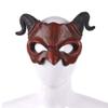 Ochine Demon Mask Devil Mask Halloween Masquerade Foam Mask Scary Red Half Face Ram Horn Devil Mask Cosplay Mask view 2
