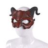 Ochine Demon Mask Devil Mask Halloween Masquerade Foam Mask Scary Red Half Face Ram Horn Devil Mask Cosplay Mask view 4
