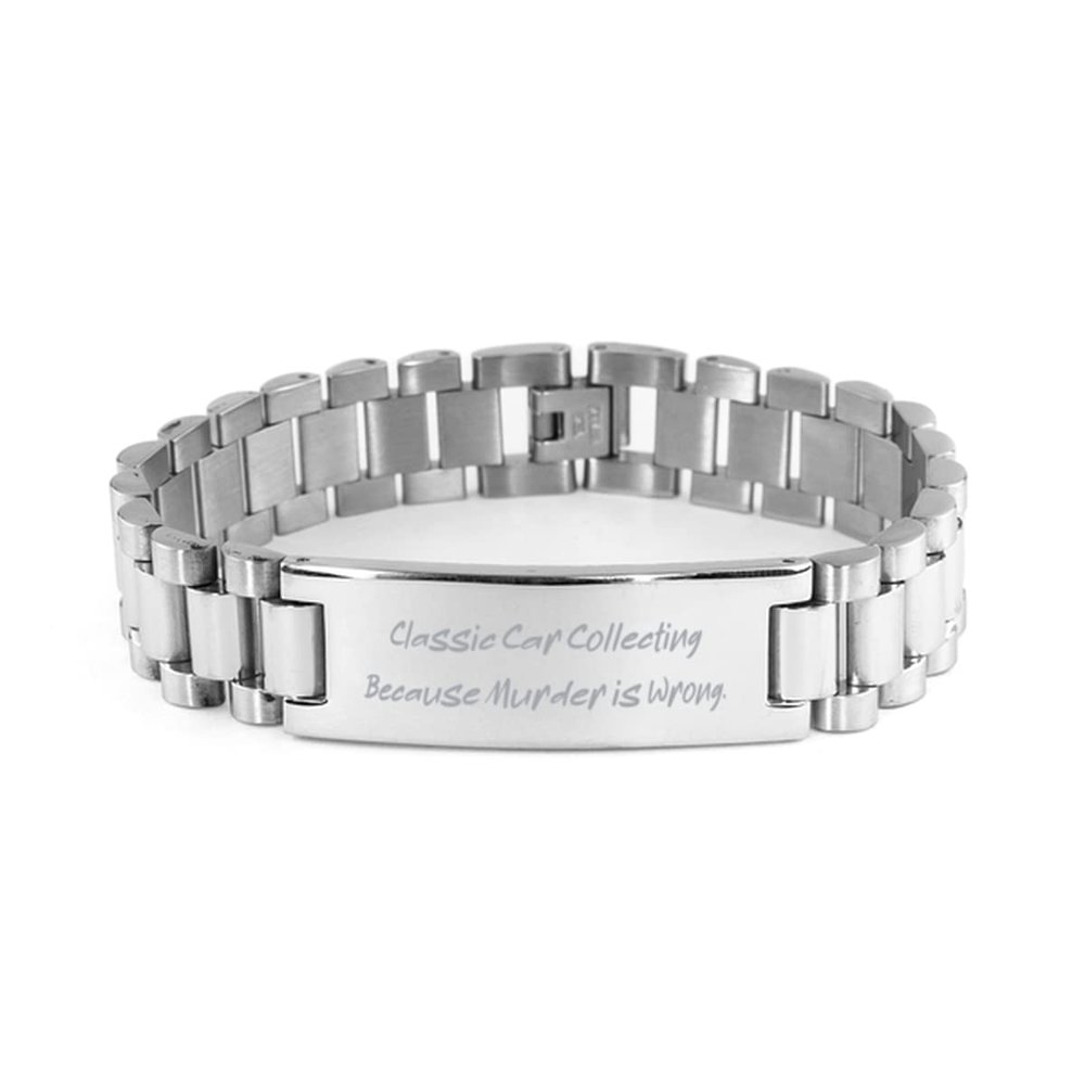 New Classic Car Collecting, Classic Car Collecting Because Murder is Wrong, Cute Ladder Bracelet for Friends from