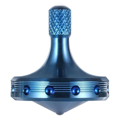 LOQATIDIS Precision Metal Spinning Top, Spin Smooth for A Long Time, Best Spin Time Over 8 Minutes, Perfect Balance Well Made EDC Desktop Gyro Toys for Adults | Unique Gift (Blue)