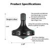 LOQATIDIS Precision Metal Spinning Top, Spin Smooth for A Long Time, Best Spin Time Over 8 Minutes, Perfect Balance Well Made EDC Desktop Gyro Toys for Adults | Unique Gift (Black) view 2