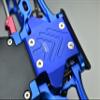 GPM for Arrma 1:8 Electric Talion 6S BLX/Outcast 6S BLX Upgrade Parts Aluminum Front Chassis Protection Plate - 5Pc Set Orange view 2