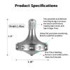 LOQATIDIS Precision Metal Spinning Top, Spin Smooth for A Long Time, Best Spin Time Over 8 Minutes, Perfect Balance Well Made EDC Desktop Gyro Toys for Adults | Unique Gift (Silver) view 2