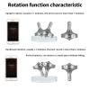 LOQATIDIS Precision Metal Spinning Top, Spin Smooth for A Long Time, Best Spin Time Over 8 Minutes, Perfect Balance Well Made EDC Desktop Gyro Toys for Adults | Unique Gift (Silver) view 3