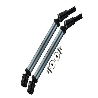 GPM for Arrma 1/10 Outcast 4X4 4S V2 BLX Stunt Truck Upgrade Parts Medium Carbon Steel+Aluminum Front Or Rear CVD Drive Shaft - 10Pc Set Gray Silver