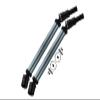 GPM for Arrma 1/10 Outcast 4X4 4S V2 BLX Stunt Truck Upgrade Parts Medium Carbon Steel+Aluminum Front Or Rear CVD Drive Shaft - 10Pc Set Gray Silver view 1