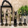 Ebros Gift Egyptian Classical Deities Osiris Thoth Seth Horus Anubis Bastet Set of 6 Miniature Figurine Gods of Egypt Dollhouse Miniature Figurines Legends of Ancient Egypt Collectible view 2