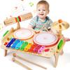 Wingyz Kids Drum Set for Toddlers Baby Music Instruments 7 in 1 Montessori Preschool Musical Toys Children Drum kit Xylophone Tambourine Birthday Gifts for Boys and Girls view 1