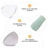 2pcs Food Scraper Spoon, Double Head Silicone Baby Spoons, Baby Fruit Feeder for Puree Scraping Mud Feeding, Green view 4