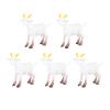 YARNOW Mini Goat Figurines Set of 5 Small Plastic Goat Models for Farm Animal Toys and Dollhouse Accessories Realistic Miniatures for Rural DIY Scenes view 1