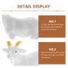 YARNOW Mini Goat Figurines Set of 5 Small Plastic Goat Models for Farm Animal Toys and Dollhouse Accessories Realistic Miniatures for Rural DIY Scenes view 4