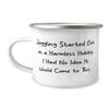 Cool Juggling 12oz Camper Mug, Juggling Started Out as a Harmless Hobby. I Had No Idea, For Friends, Present From, For Juggling view 1