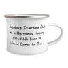 Cool Juggling 12oz Camper Mug, Juggling Started Out as a Harmless Hobby. I Had No Idea, For Friends, Present From, For Juggling view 2