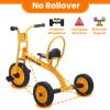Kids Tricycle for Age 2-6, Big Wheel Kids Trike Bike, Preschool Daycare Outdoor Tricycle with Airless Rubber Tires and Non-Slip Pedals, Gift for Boys and Girls view 3