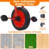 Kids Tricycle for Age 2-6, Big Wheel Kids Trike Bike, Preschool Daycare Outdoor Tricycle with Airless Rubber Tires and Non-Slip Pedals, Gift for Boys and Girls view 4