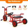 Kids Tricycle for Ages 2-8, Kids Trike Bike, Preschool Daycare Tandem Tricycle with Adjustable Seat, Airless Rubber Tires and Rear Padded Seat, Gift for Boys and Girls view 3