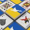 Brian Bula Ukraine Playing Cards Unique Poker Cards with White Peace Dove on Blue and Gold Ukraine Flag view 2