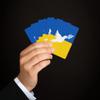 Brian Bula Ukraine Playing Cards Unique Poker Cards with White Peace Dove on Blue and Gold Ukraine Flag view 4