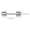 ibasenice Mini Dumbbell Model 1.1X0.94X0.31 Inch Realistic Simulation Gym Toy Dumbbells Miniature Dollhouse Decoration Accessory view 3