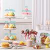 Gyufise 24Pcs Happy Birthday Cupcake Toppers Glitter Birthday Cupcake Food Picks for Celebrating Happy Birthday Party Cake Decorations Supplies Light Blue view 4