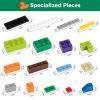 1100 Pieces Building Blocks, Compatible with All Major Brands, Classic Bulk Blocks, Includes Wheels, Door, Window, Street Lights view 2