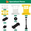 1100 Pieces Building Blocks, Compatible with All Major Brands, Classic Bulk Blocks, Includes Wheels, Door, Window, Street Lights view 3
