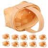 20PCS Mini Basket  Small Baskets Picnic Style with Handles for Easter Presents, Daughters Party Favors, Bridal Showers, Baby Showers, and Birthday Decor view 1