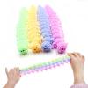 10 Pieces Sensory Fidget Toys Caterpillar Stretchy Relieves Stress Toy Gift Juguetes Kids Adults Decompression Toy Funny Squeezable Toys (Color : D) view 2