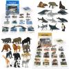 24 Small Animal Figurines Learning & Education Toys, Plastic Realistic Zoo Jungle Safari Sea Ocean Animal Figures, Preschool Learning Activities Matching Game Science Toys view 1