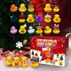 Christmas Advent Calendar 2022, 24Pcs Christmas Cute Rubber Ducky Bath Toy, Surprise Collectible Figures Toys for Kids, Creative, Perfect for Decoration, Party Favors, Birthday view 2