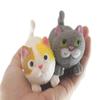 2 Stretchy Cat Crushed Bead Sand Filled - Kitty Lover Sensory Fidget Toy Weighted (Random Colors) view 1