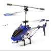 POCO DIVO S107G Phantom 3CH Infrared RC Helicopter Mini Flight S107 Gyro with Light, Blue view 1