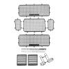 RC Car Window Protection Nets, 5 PCS RC Metal Window Mesh Simulation Exquisite Prevent Scratching RC Defender Window Guard for Traxxas TRX4 RC Cars view 1