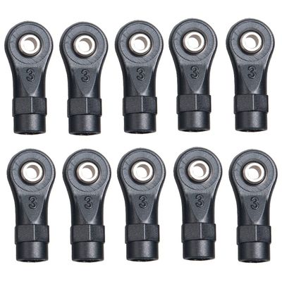 AAPIE TRX4 Plastic Ball Head Straight Rod Ends Link Linkage Balls Joint Head for 1/10 RC Crawler Traxxas TRX-4 Upgrade Parts ( Color : No.3 Short-10PCS )