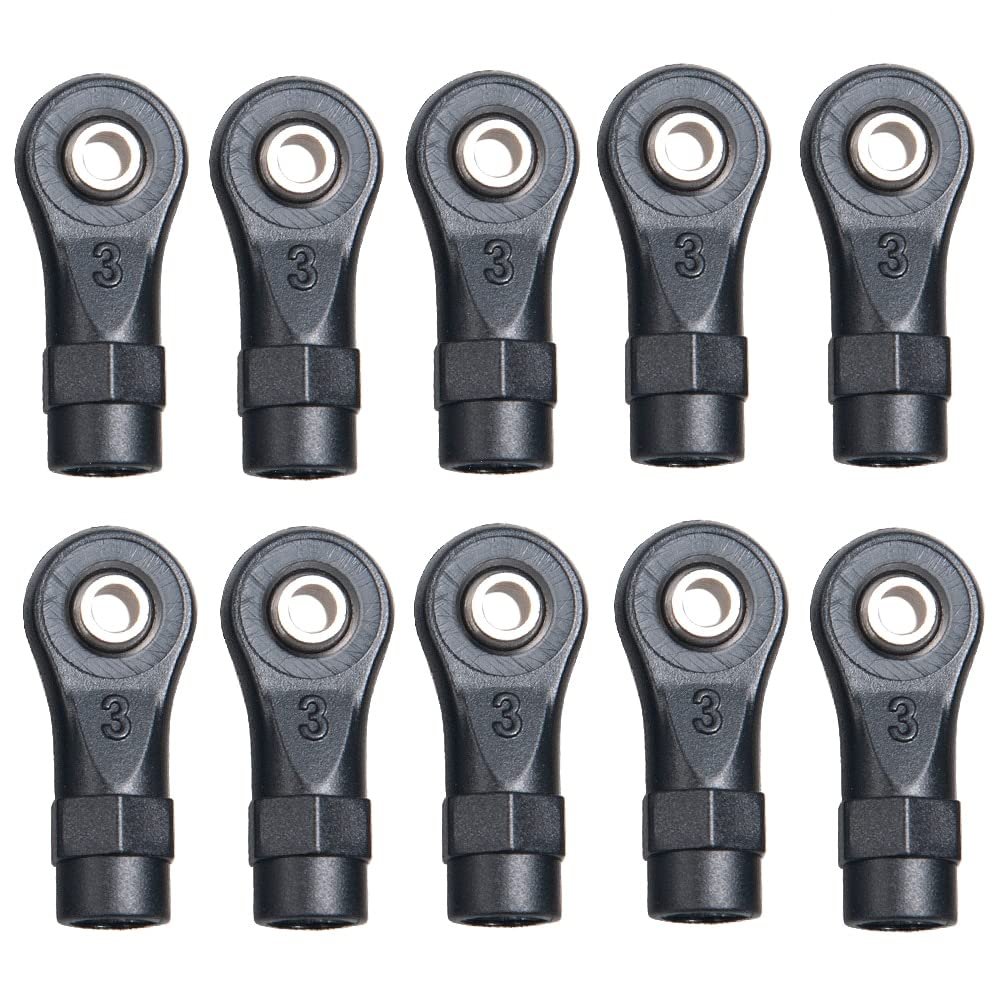 AAPIE TRX4 Plastic Ball Head Straight Rod Ends Link Linkage Balls Joint Head for 1/10 RC Crawler Traxxas TRX-4 Upgrade Parts ( Color : No.3 Short-10PCS )