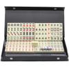 BESPORTBLE 1 Set Mini Mahjong Set Travel Mahjong with Majiang Table Travel Game Supplies for Western -Jongg Play with Carrying Case view 1