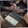 BESPORTBLE 1 Set Mini Mahjong Set Travel Mahjong with Majiang Table Travel Game Supplies for Western -Jongg Play with Carrying Case view 4
