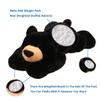 Doireum Weighted Stuffed Animals, Weighted Bear Stuffed Animal Toy Black Bear Plush Throw Pillow Gifts for Boys Girls, 11.8 inch view 2