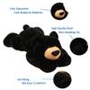 Doireum Weighted Stuffed Animals, Weighted Bear Stuffed Animal Toy Black Bear Plush Throw Pillow Gifts for Boys Girls, 11.8 inch view 3