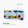 Wake In Cloud - Toddler Nap Mat with Pillow and Blanket, for Kids Boys Ages 3 Plus in Kindergarten Daycare Preschool, Roll Up Sleeping Bag, Race Cars Vehicles, Light Blue, Standard view 3